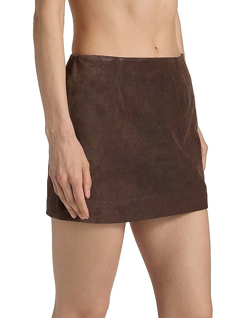 Haile Suede Miniskirt