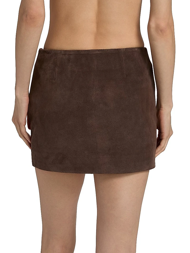 Haile Suede Miniskirt