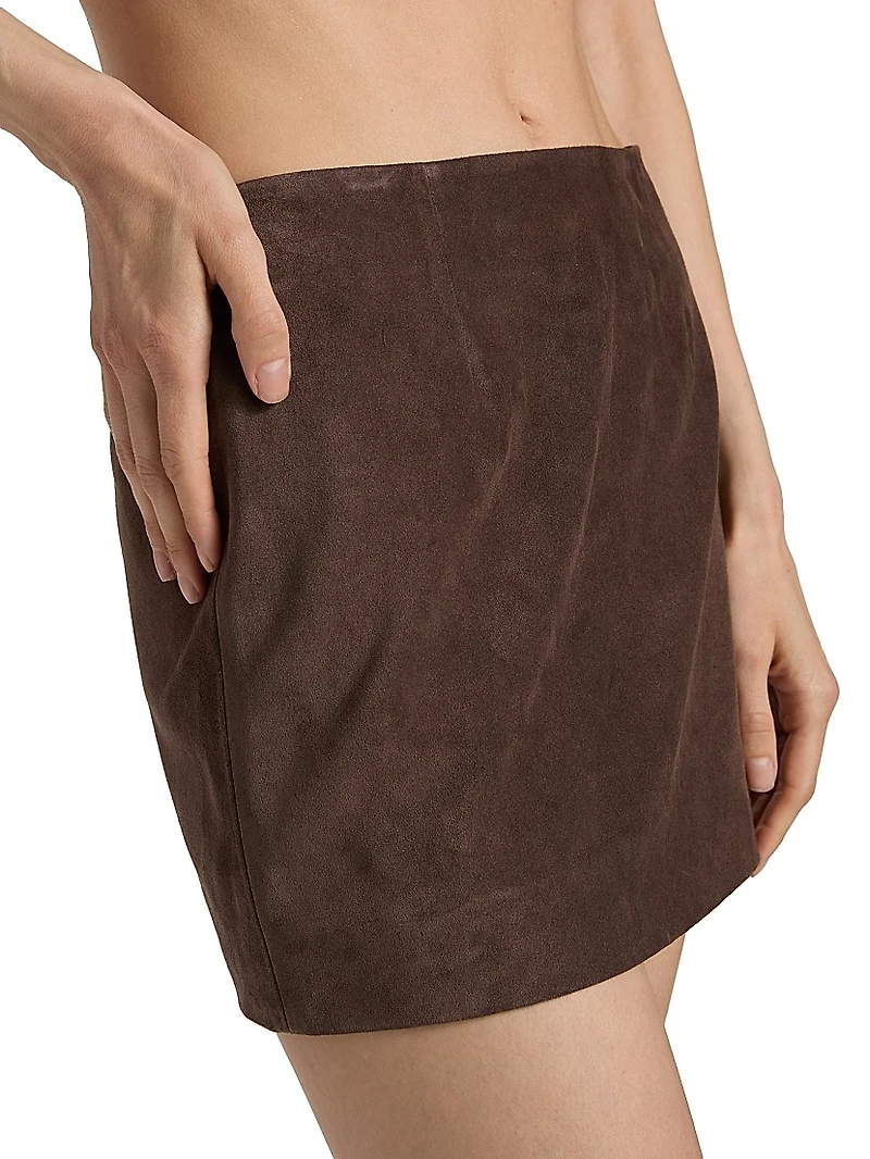 Haile Suede Miniskirt