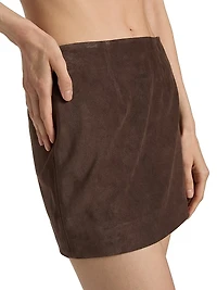 Haile Suede Miniskirt