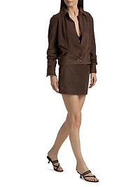 Haile Suede Miniskirt