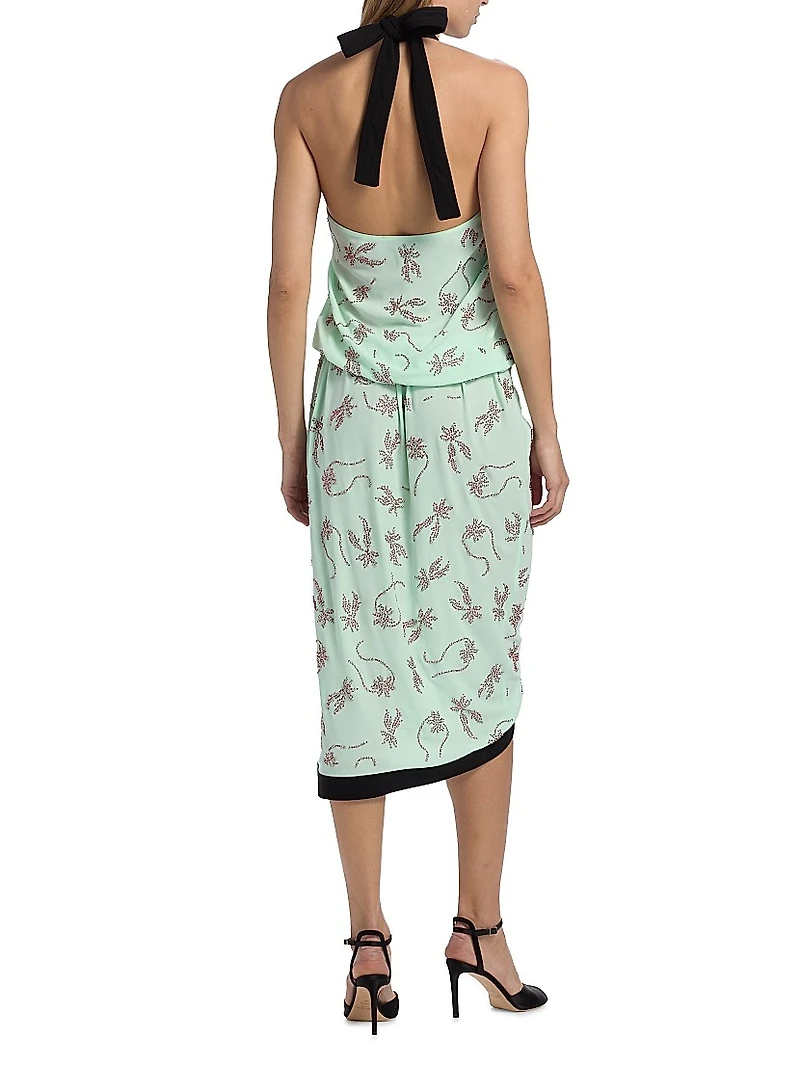 Vana Halterneck Midi-Dress