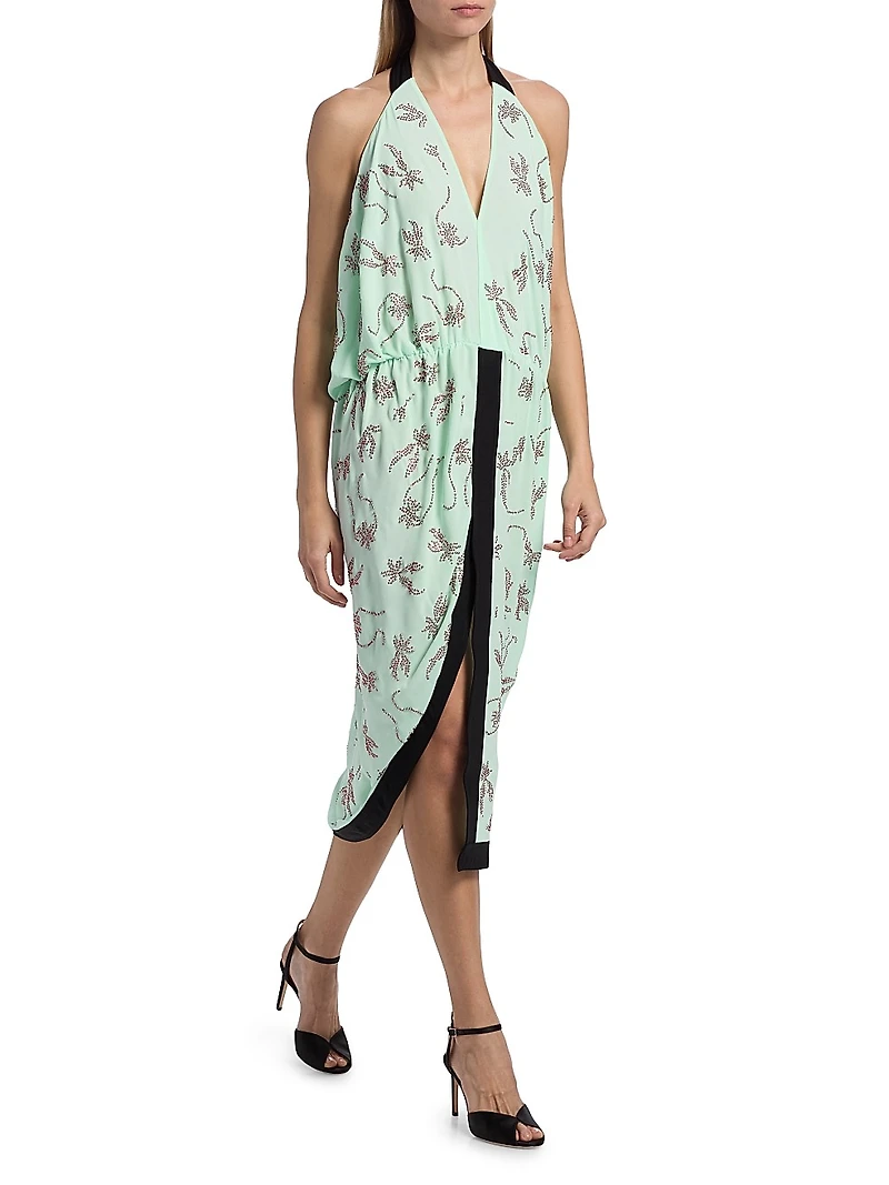 Vana Halterneck Midi-Dress