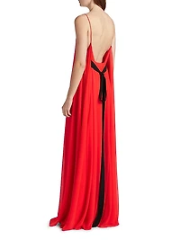 Febe Open-Back Gown