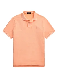 Classic-Fit Mineral-Dyed Mesh Polo Shirt