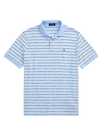 Classic-Fit Striped Soft Cotton Polo Shirt