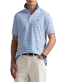 Classic-Fit Striped Soft Cotton Polo Shirt