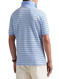 Classic-Fit Striped Soft Cotton Polo Shirt