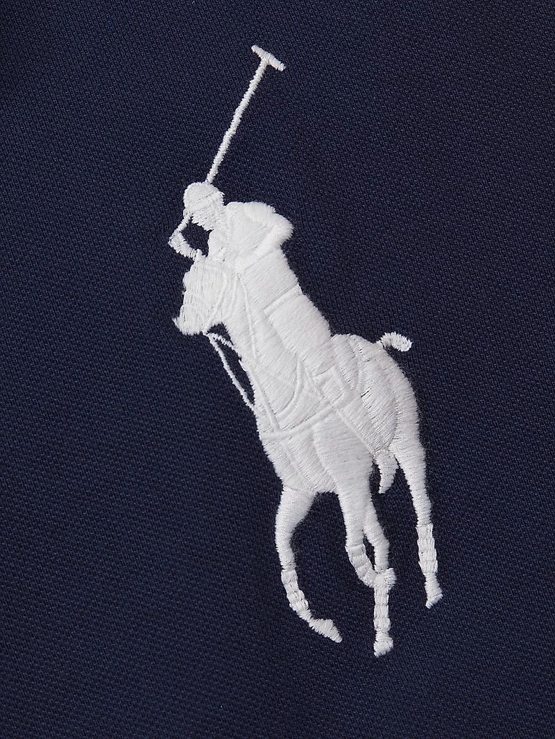 Custom-Slim-Fit Colorblock Polo Shirt