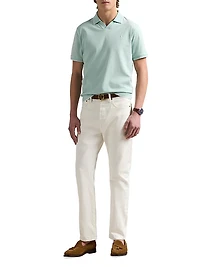 Jacquard Mesh Polo Shirt