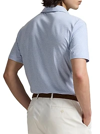 Standard-Fit Striped Lisle Polo Shirt