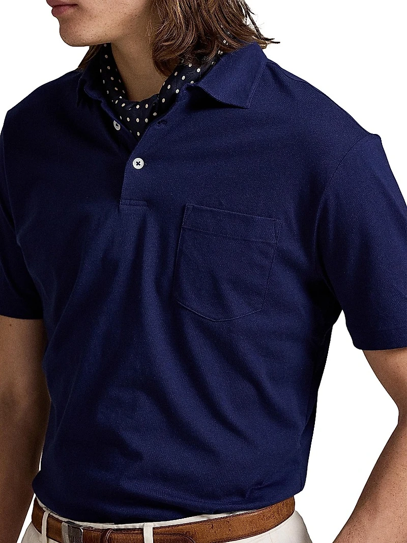 Standard-Fit Lisle Polo Shirt