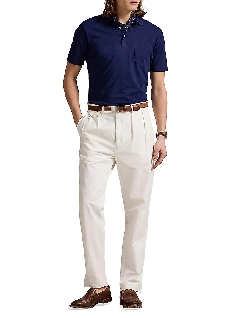 Standard-Fit Lisle Polo Shirt