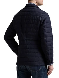 Quilted Linen Down Jacket