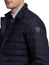 Quilted Linen Down Jacket
