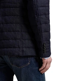 Quilted Linen Down Jacket