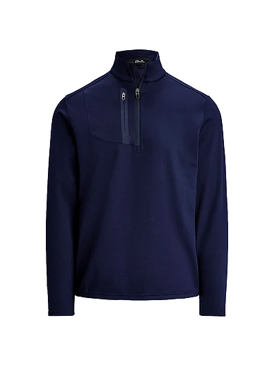 Stretch Jersey Half-Zip Pullover