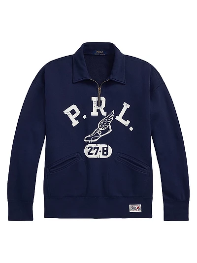 Vintage-Fit Logo Fleece Sweatshirt