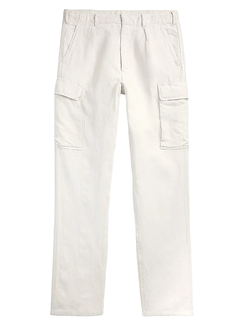 Lateef Slim-Tapered-Fit Linen Cargo Pants