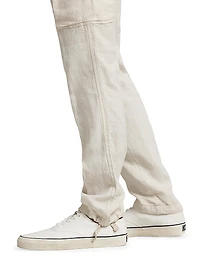 Lateef Slim-Tapered-Fit Linen Cargo Pants