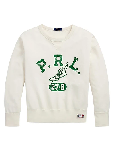 Vintage-Fit Logo Fleece Sweatshirt