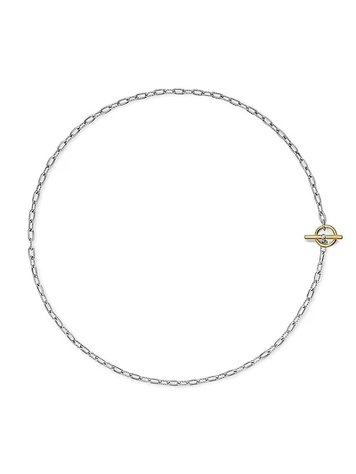 DY Madison Toggle Chain Necklace Sterling Silver