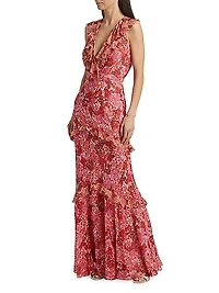 Rita Silk Maxi Dress