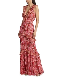 Rita Silk Maxi Dress
