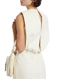 Amar Cotton-Blend Belted Midi-Dress