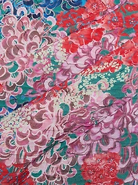 Draped Floral Minidress