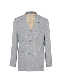 Houndstooth One and a Half Breasted Blazer