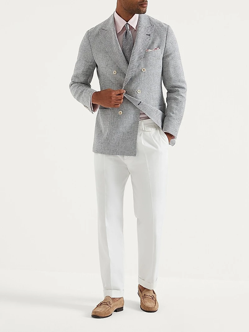 Houndstooth One and a Half Breasted Blazer
