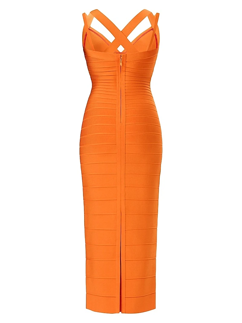 The Sutton Bandage V-Neck Gown