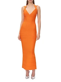 The Sutton Bandage V-Neck Gown
