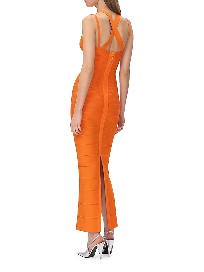 The Sutton Bandage V-Neck Gown