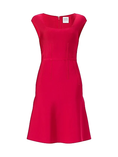 The Beatrice Knit Fit & Flare Midi-Dress
