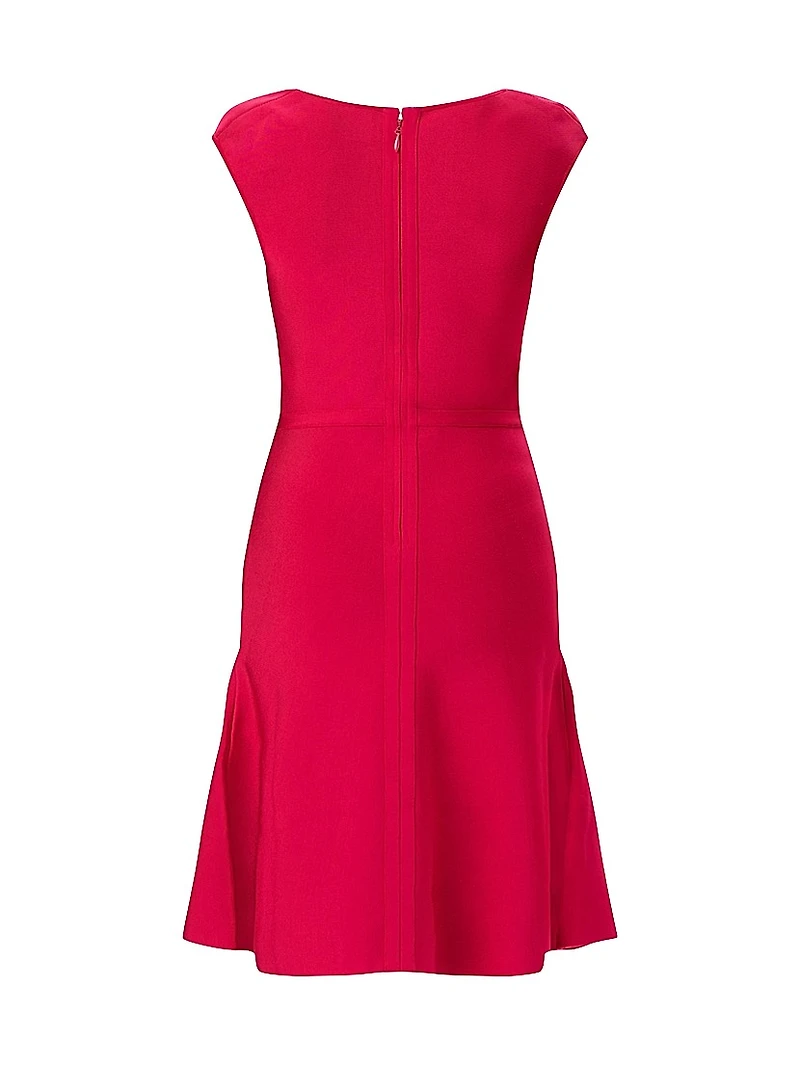 The Beatrice Knit Fit & Flare Midi-Dress