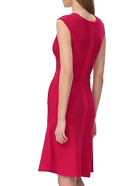 The Beatrice Knit Fit & Flare Midi-Dress