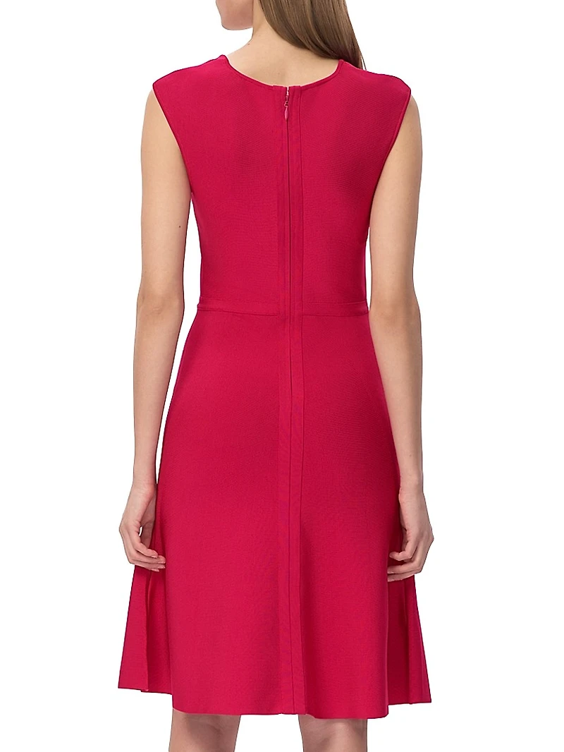 The Beatrice Knit Fit & Flare Midi-Dress