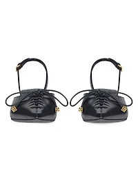 Lace-Up Slingback Pumps Leather