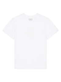 T-Shirt Cotton Monogram 72 with Lace and Fringe