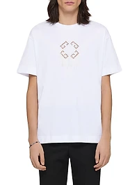 T-Shirt Cotton Monogram 72 with Lace and Fringe