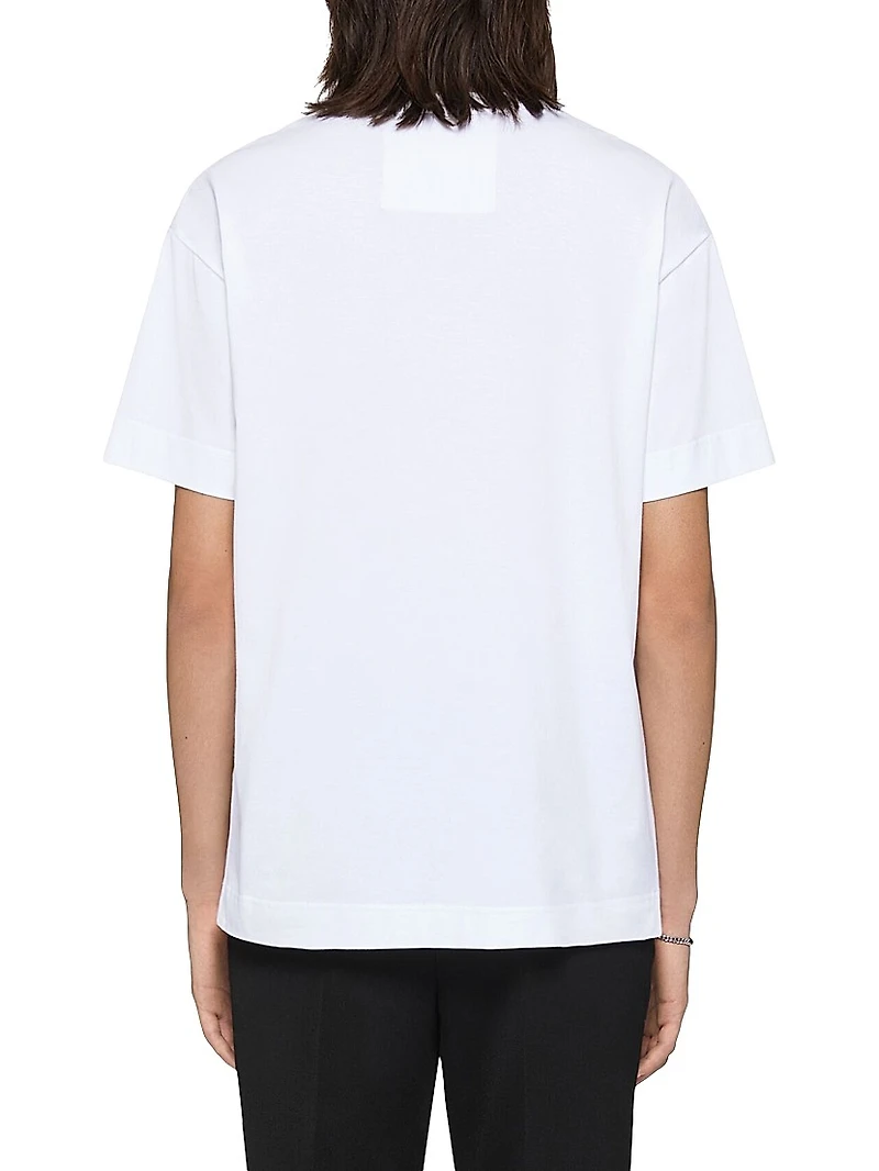 T-Shirt Cotton Monogram 72 with Lace and Fringe