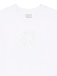 T-Shirt Cotton Monogram 72 with Lace and Fringe