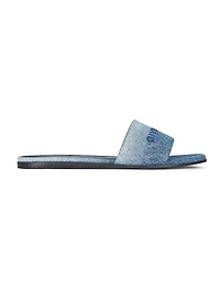 4G Flat Mules Gradient Denim