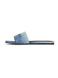 4G Flat Mules Gradient Denim