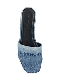 4G Flat Mules Gradient Denim