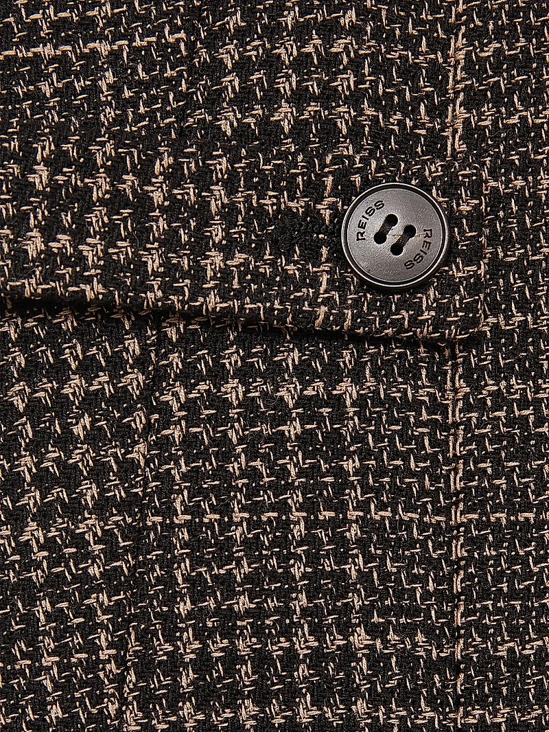 Elle Pleated Plaid Tweed Miniskirt