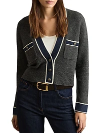 Eloise Wool-Cashmere Cardigan
