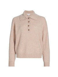 Wool-Cashmere Polo Sweater